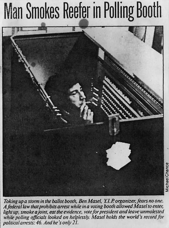 Ben Masel — A leaf inside the voting booth