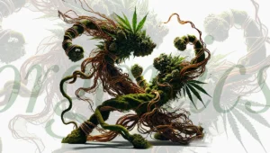 Cannabis plant growing organically — The Organic Conversation editorial series