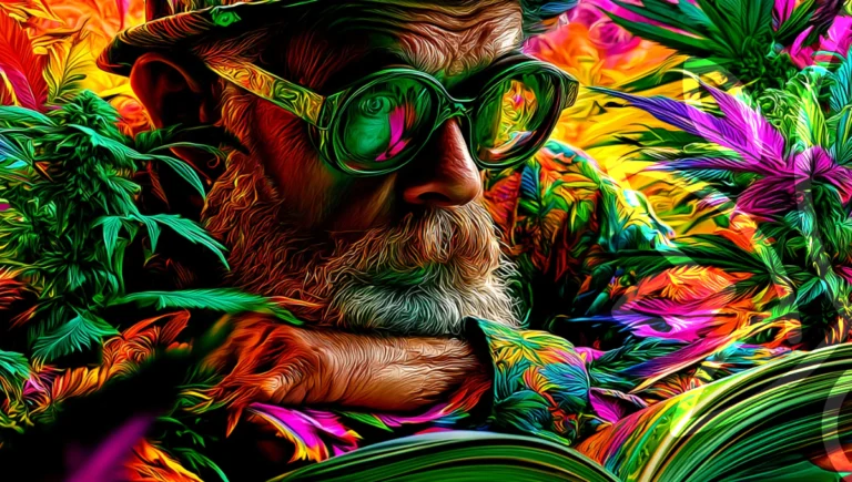 Underground cannabis culture, hand-drawn comix, grow manuals, posters and photocopied zines